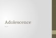 Adolescence Ch. 9. What is adolescence? Adolescence – the transition period between childhood and adulthood Different in all societies – bar mitzvah’s,
