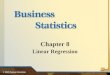 Chapter 8 Linear Regression © 2010 Pearson Education 1