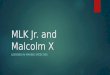 MLK Jr. and Malcolm X LESSONS IN MAKING SPEECHES