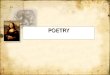POETRYPOETRY. POETRY 1.What is it? 2.Why write it? 3.Why study it? 1.What is it? 2.Why write it? 3.Why study it?