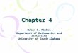 Chapter 4 Nutan S. Mishra Department of Mathematics and Statistics University of South Alabama