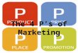 The 4 P’s of Marketing. The 4 P’s Referred to as The Marketing Mix – All four are essential to the success of a marketing plan for either a product or