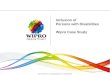 © 2015 WIPRO LTD |  | CONFIDENTIAL 1 Inclusion of Persons with Disabilities Wipro Case Study