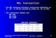 Web siteWeb site ExamplesExamples Irvine, Kip R. Assembly Language for Intel-Based Computers, 2003. 1 MUL Instruction The MUL (unsigned multiply) instruction