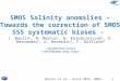 1 Boutin et al., Avril 2015, SMOS-OCEAN TOSCA SMOS Salinity anomalies – Towards the correction of SMOS SSS systematic biases - J. Boutin 1, N. Martin 1,