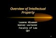 1 Overview of Intellectual Property Leanne Wiseman Senior Lecturer Faculty of Law QUT