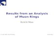 19. April, 2004, Udine WorkshopKeiichi Mase Results from an Analysis of Muon Rings Keiichi Mase