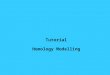 Tutorial Homology Modelling. A Brief Introduction to Homology Modeling