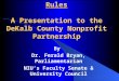 A Primer on Parliamentary Procedure: Robert’s Rules A Presentation to the DeKalb County Nonprofit Partnership By Dr. Ferald Bryan, Parliamentarian NIU’s