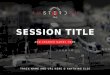TRACK NAME AND URL HERE & ANYTHING ELSE SESSION TITLE ADD SPEAKER NAMES HERE
