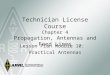 Technician License Course Chapter 4 Propagation, Antennas and Feed Lines Lesson Plan Module 10: Practical Antennas