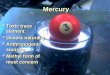 Mercury  Toxic trace element  Occurs naturally  Anthropogenic sources  Methyl form of most concern  Toxic trace element  Occurs naturally  Anthropogenic