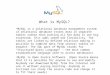 What is MySQL? MySQL is a relational database management system (A relational database stores data in separate tables rather than putting all the data