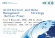 Architecture and Data Management Strategy (Action Plan) Ivan 1 DeLoatch, USGS, ADC Co-chair Alessandro Annoni, EC, ADC Co-chair Jay Pearlman, IEEE, ADC