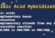 Nucleic Acid Hybridization Nucleic acids Complementary bases Hybridization Complementary strands from any sources Reversible reaction DNA/DNA or DNA/RNA