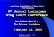 Terrence D. Walton Terrencewalton@aol.com Louisiana Association of Drug Court Professionals 8 th Annual Louisiana Drug Court Conference New Orleans Marriott