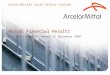 Annual Financial Results for the 12 months ended 31 December 2007 ArcelorMittal South Africa Limited