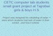 CETC computer lab students small grant project at Tajrobwi girls & boys H.S Project was designed for rebuilding of water store which students had lack