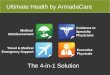 Ultimate Health by ArmadaCare Medical Reimbursement Guidance to Specialty Physicians Travel & Medical Emergency Support Executive Physicals The 4-in-1