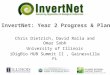 InvertNet: Year 2 Progress & Plans Chris Dietrich, David Raila and Omar Sobh University of Illinois iDigBio HUB Summit II, Gainesville FL