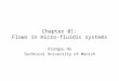 Chapter 01: Flows in micro-fluidic systems Xiangyu Hu Technical University of Munich