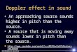 Doppler effect in sound   