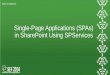 Single-Page Applications (SPAs) in SharePoint Using SPServices Marc D Anderson