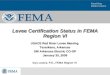Flood Map Modernization Levee Certification Status in FEMA Region VI USACE Red River Levee Meeting Texarkana, Arkansas SW Arkansas Electric CO-OP January