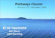 Pathways Cluster  Rotorua 13 th September 2010 Ki te taumata Get there with learning