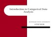 Introduction to Categorical Data Analysis KENNESAW STATE UNIVERSITY STAT 8310
