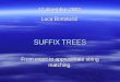 SUFFIX TREES From exact to approximate string matching. 17 dicembre 2003 Luca Bortolussi