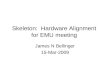 Skeleton: Hardware Alignment for EMU meeting James N Bellinger 15-Mar-2009