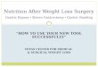“HOW TO USE YOUR NEW TOOL SUCCESSFULLY” TEXAS CENTER FOR MEDICAL & SURGICAL WEIGHT LOSS Nutrition After Weight Loss Surgery Gastric Bypass  Sleeve Gastrectomy