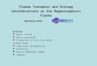 Plasma Transport and Entropy Considerations at the Magnetospheric Flanks Antonius Otto Outline: Basic Issues Basic processes Properties of the cold dense