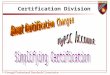 Certification Division. Certification Rule Changes Unsatisfactory Evaluations &Renewals “An individual who has received two unsatisfactory annual evaluations