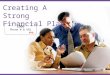 Creating A Strong Financial Plan LOGO Phone # & URL FPO