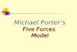 Michael Porter’s Five Forces Model. Michael Porter … intensity of competitive rivalry “An industry’s profit potential is largely determined by the intensity