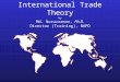 International Trade Theory by Md. Nuruzzaman, Ph.D. Director (Training), NAPD