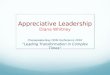 Appreciative Leadership Diana Whitney Chesapeake Bay ODN Conference 2010 “Leading Transformation in Complex Times”