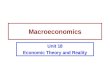 Macroeconomics Unit 18 Economic Theory and Reality