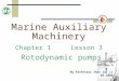 Marine Auxiliary Machinery Chapter 1 Lesson 3 Rotodynamic pumps By Professor Zhao Zai Li 05.2006