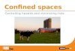 Confined spaces Controlling hazards and minimizing risks