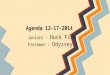 Agenda 12-17 -2014 Juniors - Huck Finn Freshmen - Odyssey