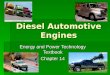 Diesel Automotive Engines Energy and Power Technology Textbook Chapter 14