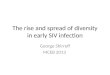 The rise and spread of diversity in early SIV infection George Shirreff MCEB 2013