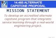 Slide 1 of 14 To develop an accredited alternate capstone program that integrates service learning through a real-world engineering project. M ISSION S