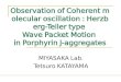 Observation of Coherent molecular oscillation : Herzberg-Teller type Wave Packet Motion in Porphyrin J-aggregates MIYASAKA Lab. Tetsuro KATAYAMA