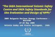 “The IAEA International Seismic Safety Centre and IAEA Safety Standards for Site Evaluation and Design of NPPs” 2009 Bulgaria Nuclear Energy Conference