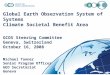 1 Global Earth Observation System of Systems Climate Societal Benefit Area GCOS Steering Committee Geneva, Switzerland October 16, 2008 Michael Tanner
