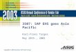 Copyright © 2003 Americas’ SAP Users’ Group 3507: SAP EHS goes Asia Pacific Karl-Franz Torges May 20th., 2003